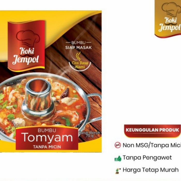 

NEW Koki Jempol Bumbu Tomyum Non MSG 60gr