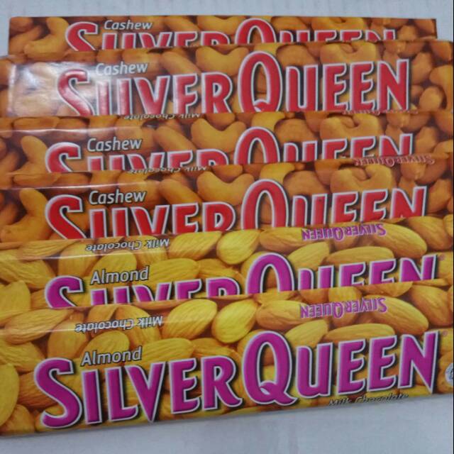 Coklat Silver Queen 65 gr / Silverqueen Almond Mede 65 gram
