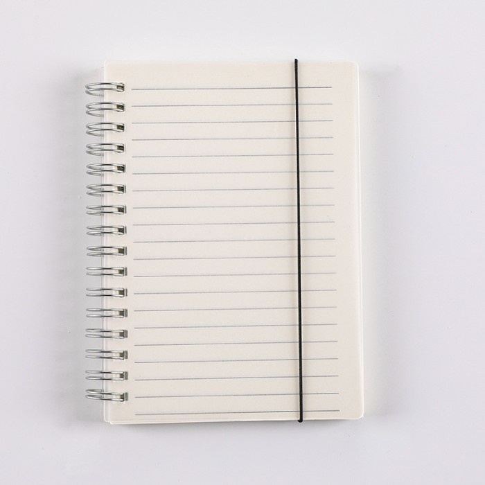 

Terlaku Buku Tulis Note Book Ukuran B5 A5 A6 Ring Spiral Cover Polos Doff MB0 - A6 garis