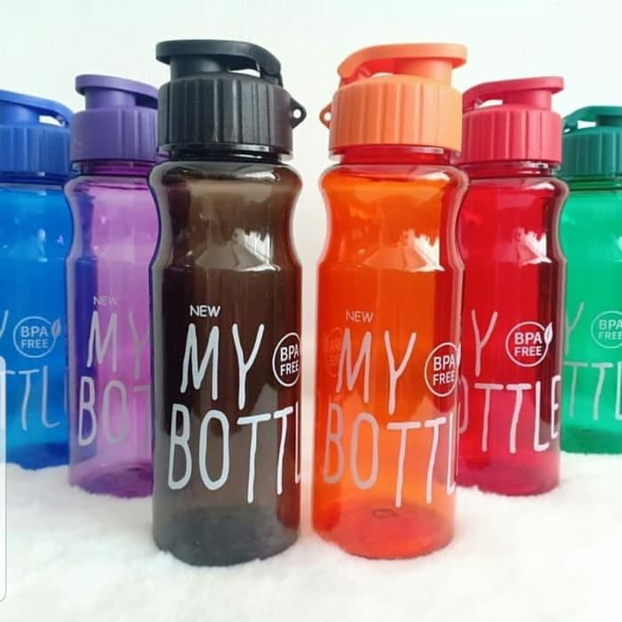 Botol Minum Transparan Bpa Free / My Bottle Versi Klip / Botol Minum My Bottle