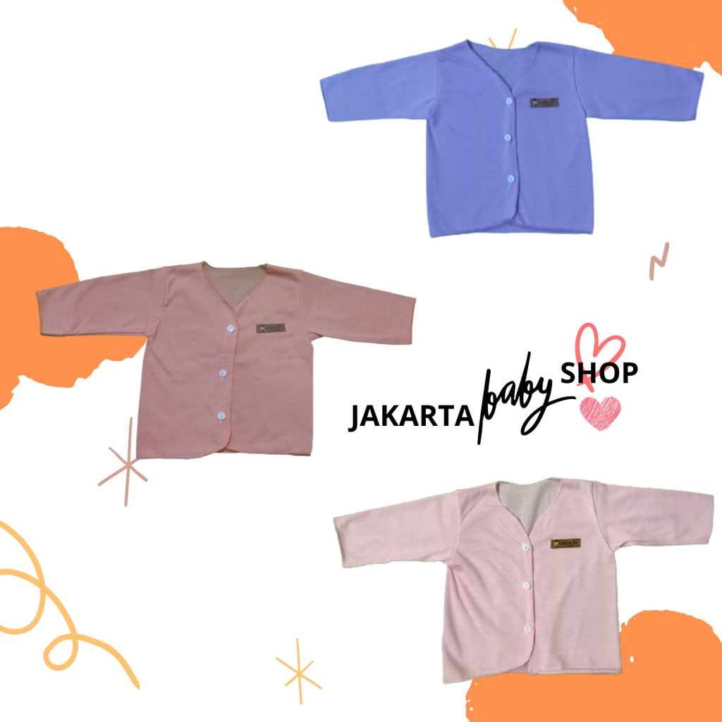 BAJU LENGAN PANJANG NEW BORN (BARU LAHIR) WARNA  EKSLUSIF BER-SNI LUSIANA E ISI 1PC/ISI 3PC/ISI 6PC 652202 652202