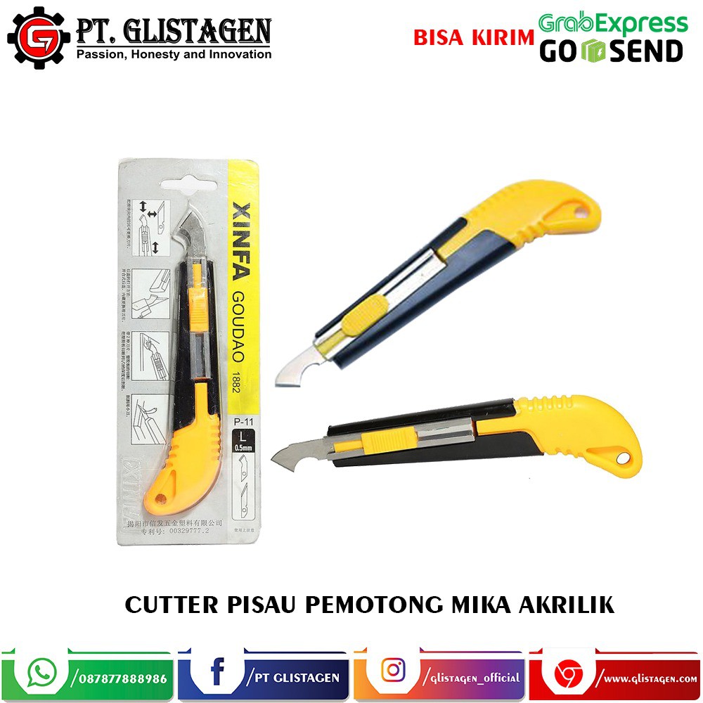 Pisau Cutter Akrilik Acrylic Alat Pemotong Mika Akrilik