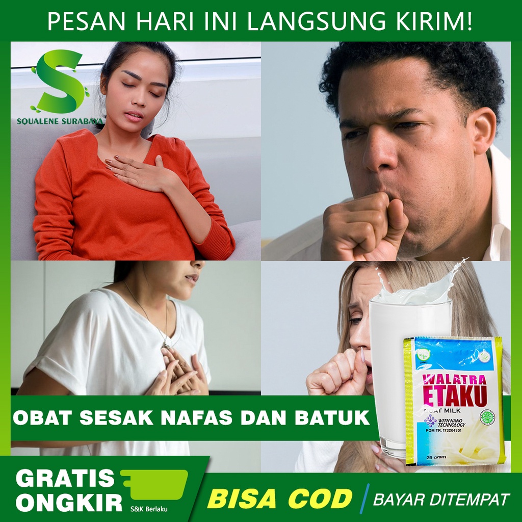 

Obat Sesak Nafas dan Batuk - Batuk Berdahak - Paru Paru - Sesak Nafas - Infeksi Paru Paru - Dengan Walatra Etaku Susu KAmbing Etawa 100% Herbal Alami