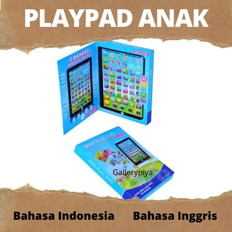 Mainan Edukasi Anak Playpad Anak Mini Playpad 2 Bahasa Mainan Tombol
