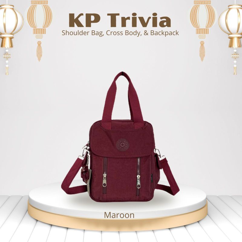 Tas wanita selempang ransel kp trivia import waterproof cyutebags