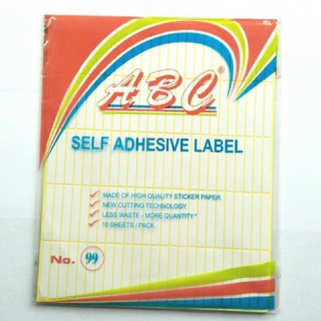 

Stiker Label Undangan ABC