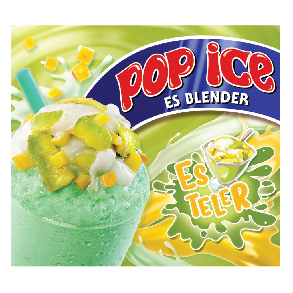 Jual Pop Ice Es Blender Sachet Minuman Serbuk Susu 25 Gr Rasa Es Teler Shopee Indonesia 2229