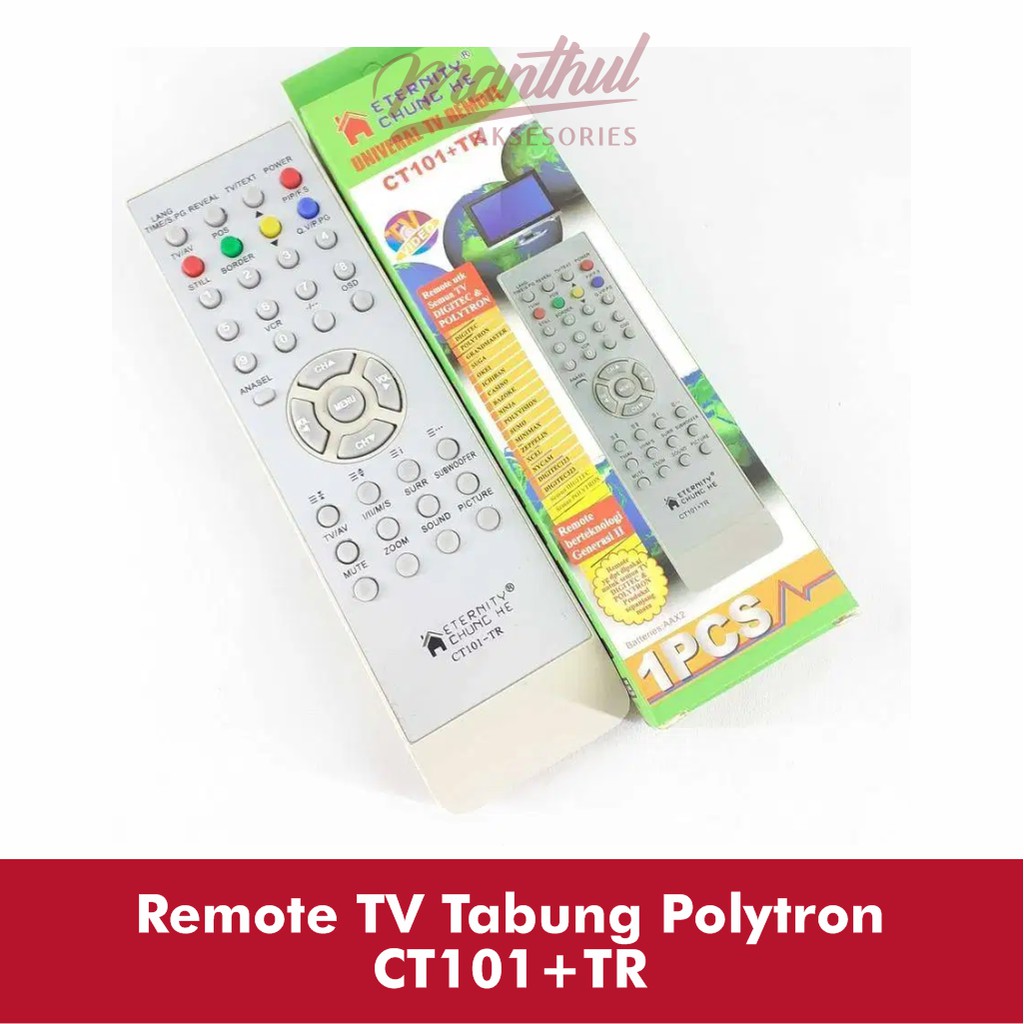 Remote TV Tabung Polytron CT101+TR