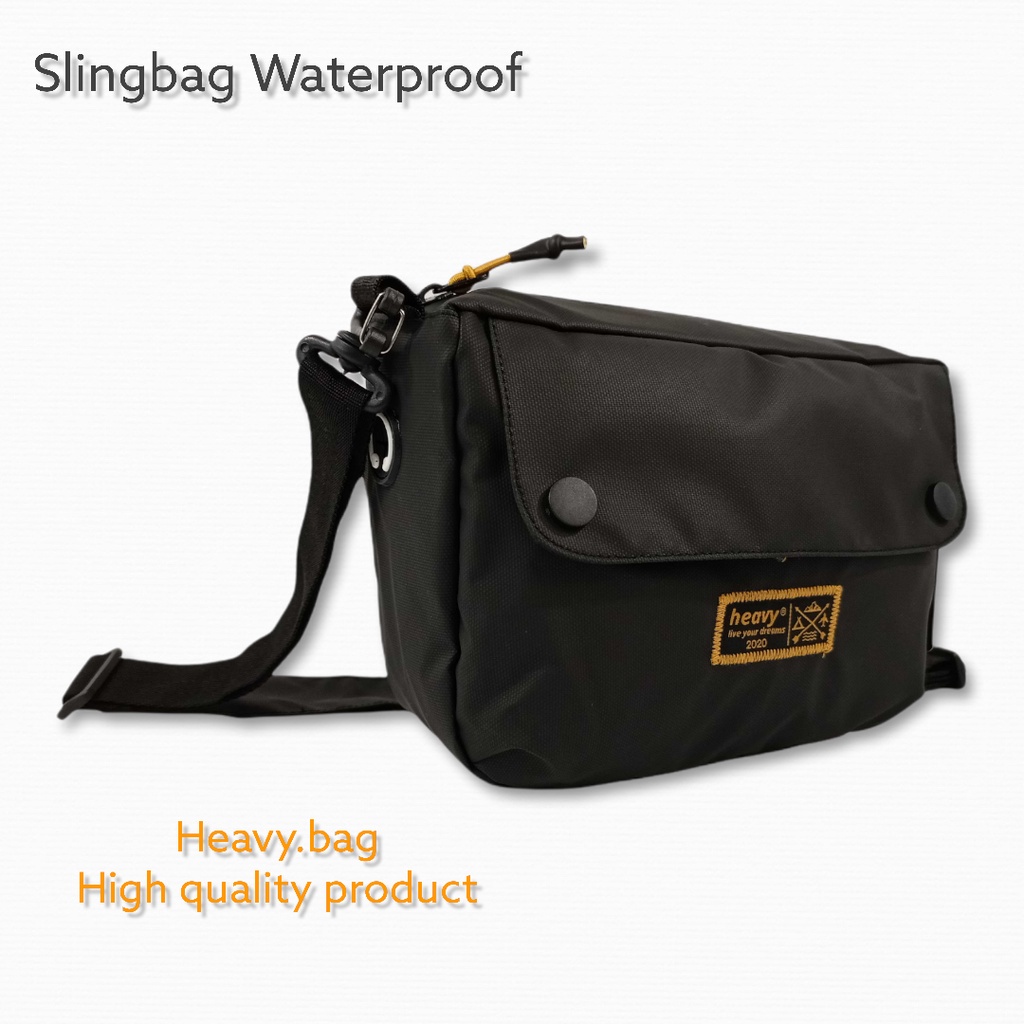 Heavy Official Shop ~ Heavy Slingbag Argle Waterproof | Tas Selempang Unisex anti air | Tas Distro