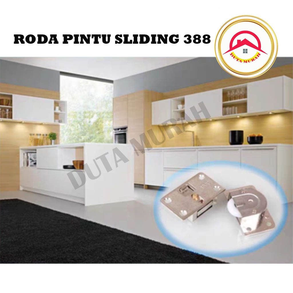 Roda Pintu Lemari Geser / Sliding SD 388 Pasangan Rel UM