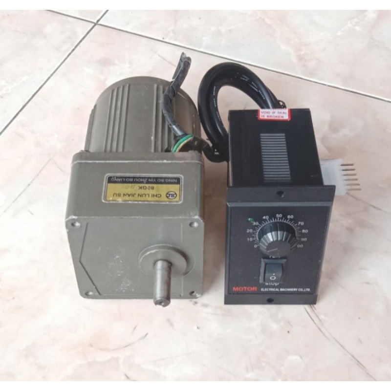 Ac Motor Gearbok 220V Speed Control 25w Ratio 1 : 40