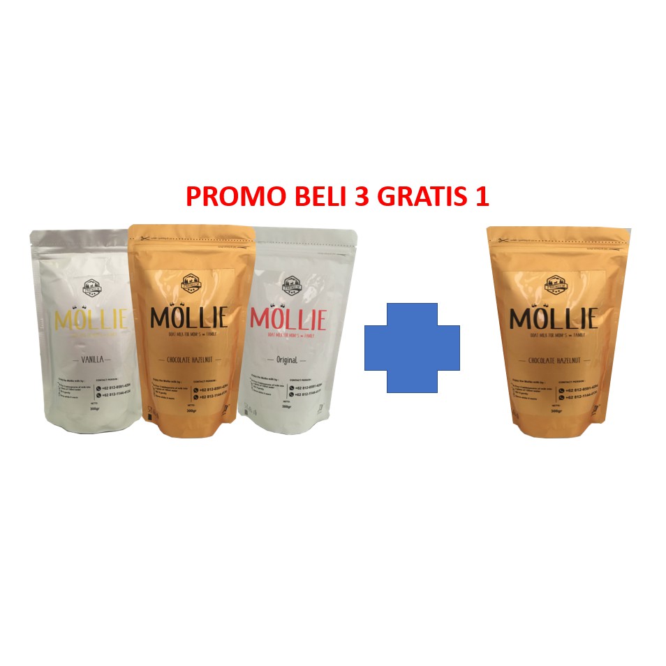 

Paket Super Mollie Beli 3 Gratis 1