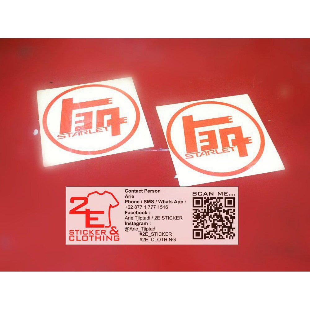 Stiker TOYOTA STARLET Japan lingkar
