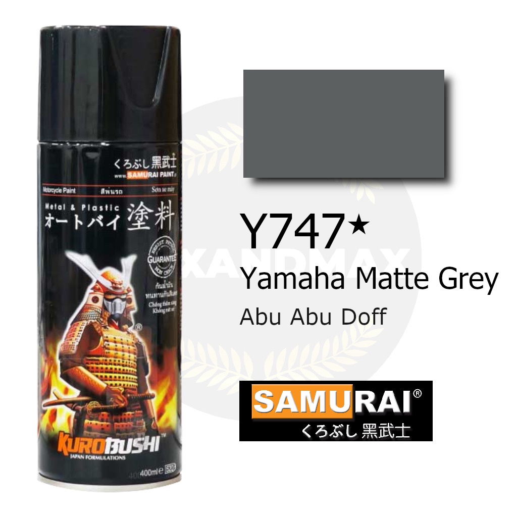 Samurai Paint Yamaha Matte Grey Y747 Abu Abu Doff 400 ml - Cat Semprot