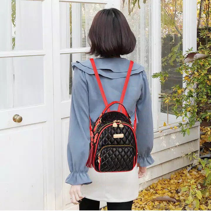 [COD] LB - Koleksi terbaru ransel gaya free gantungan cantik/ Tas fashion import masa kini 287