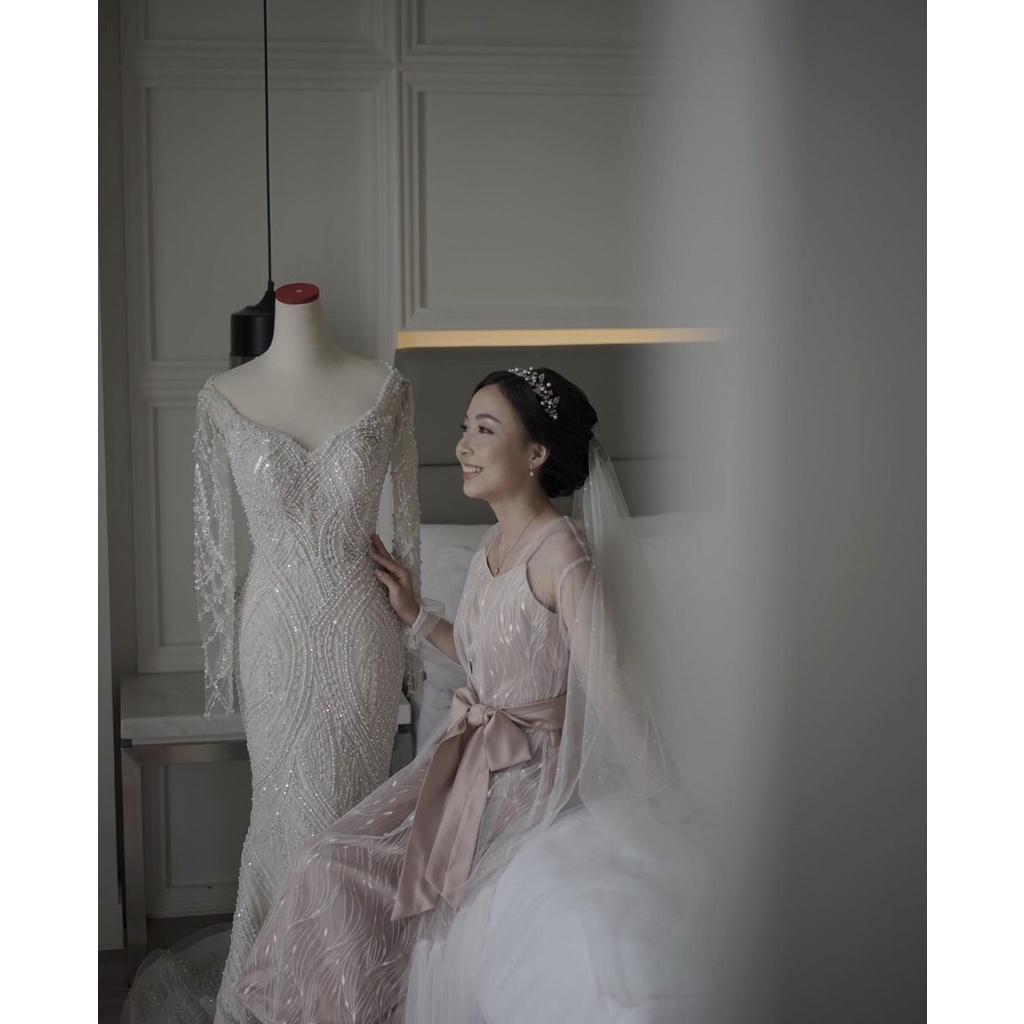 Robe Pengantin / Kimono Pengantin Gaura - Wedding Robe Kimono / Robe / Kimono