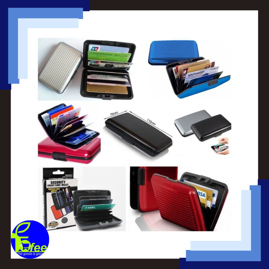 [IMPORT] - Dompet Kartu Caddy Card Caddy Dompet Kartu Tahan Air Aluminium Case Organizer Anti Air