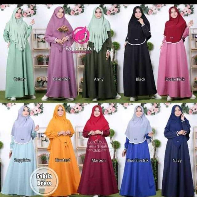 SABILA DRESS BY FANIA HIJAB - TOYOBO