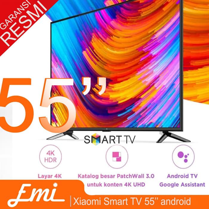 Xiaomi TV LED MI TV 4 55 Inch 4K Android Smart GARANSI RESMI By EMI