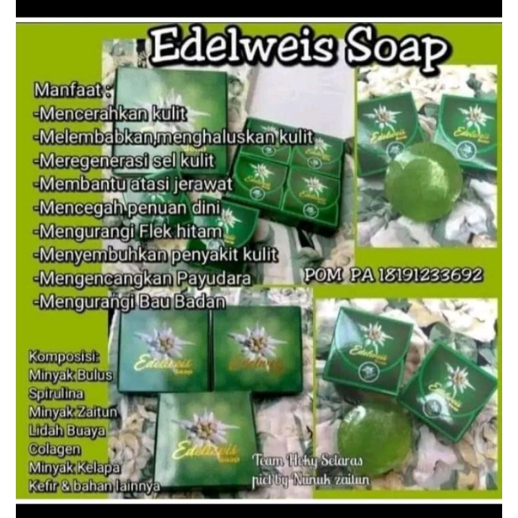 SABUN BULUS edelweis k-selaras 100% original