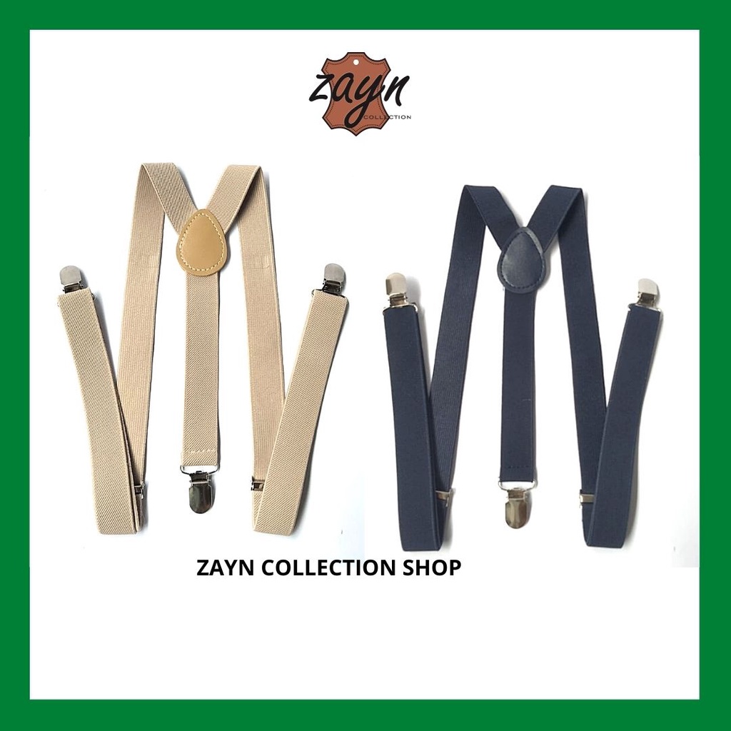 Suspender Pria Dewasa Bretel Tali Kodok Import Gesper Model Jojon Karet Elastis Sabuk Suspenders Fit To XXL