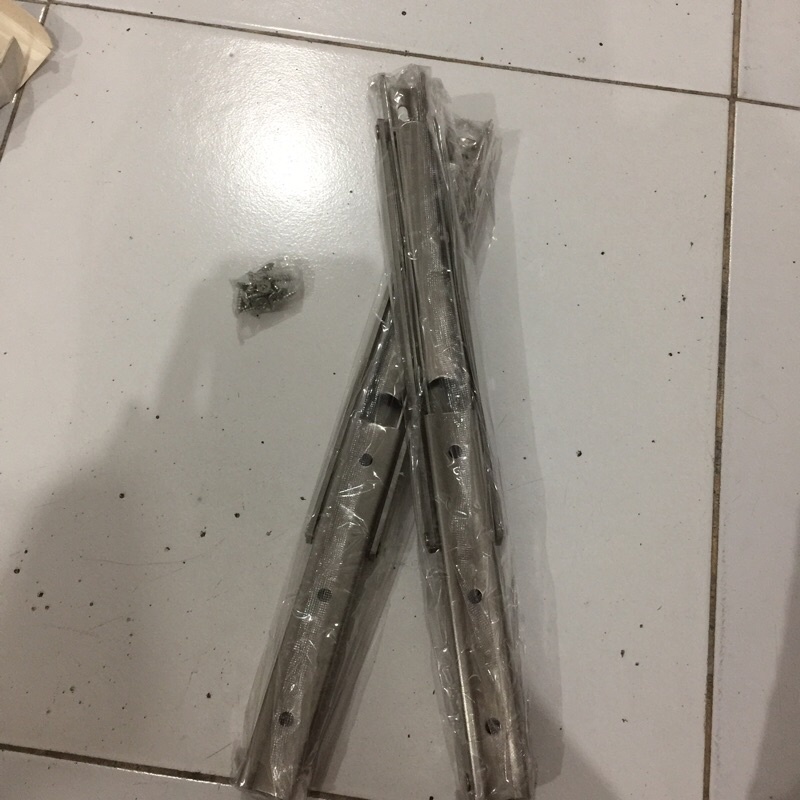 SIKU RAK LIPAT 14” STAINLESS / SIKU MEJA LIPAT STAINLESS  14"