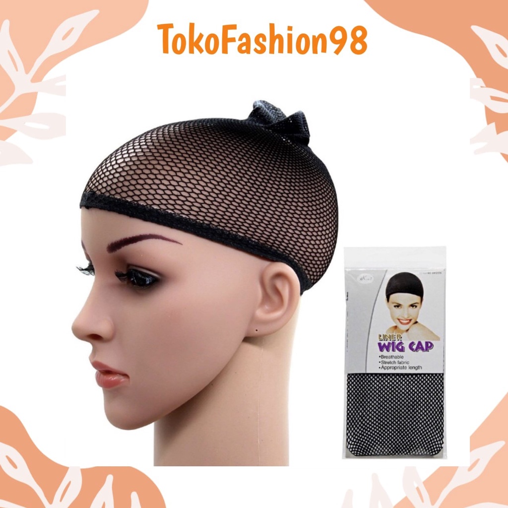 TF98 - Hair Net Jaring tebal Kepala Penutup Rambut Asli Wig Cap Murah - Hairnet wig