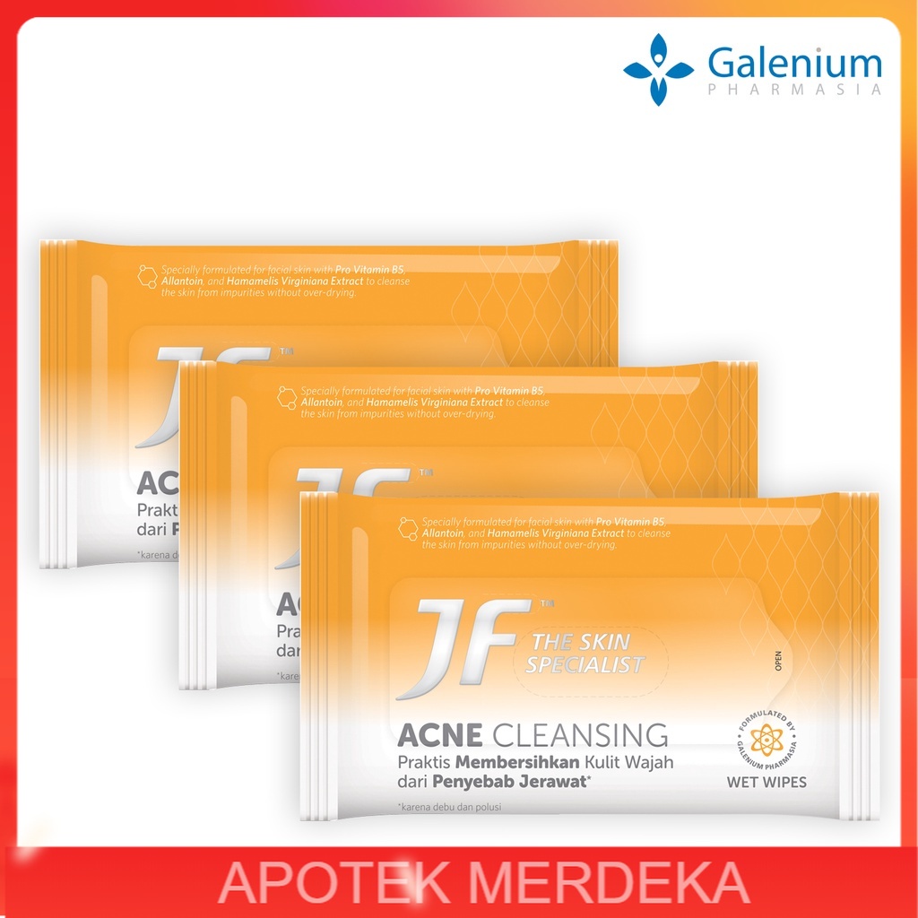JF Acne Cleansing Wet Wipes / Tisue wajah penghilang jerawat / tisu basah anti jerawat