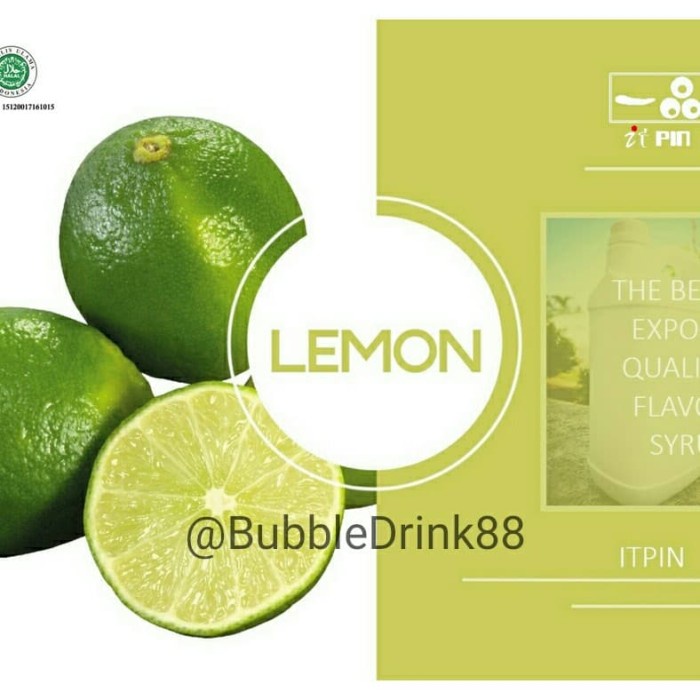 

Itpin Syrup Lemon 2.5kg Premium Sirup Lemon Terbaik