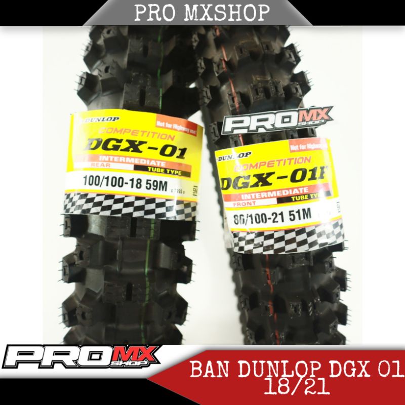 BAN LUAR CROSS DUNLOP DGX 01 SIZE 18-21 BAN LUAR TRAIL 18.100/100X 21.80/100 BAN DUNLOP DGX 01 ADVEN
