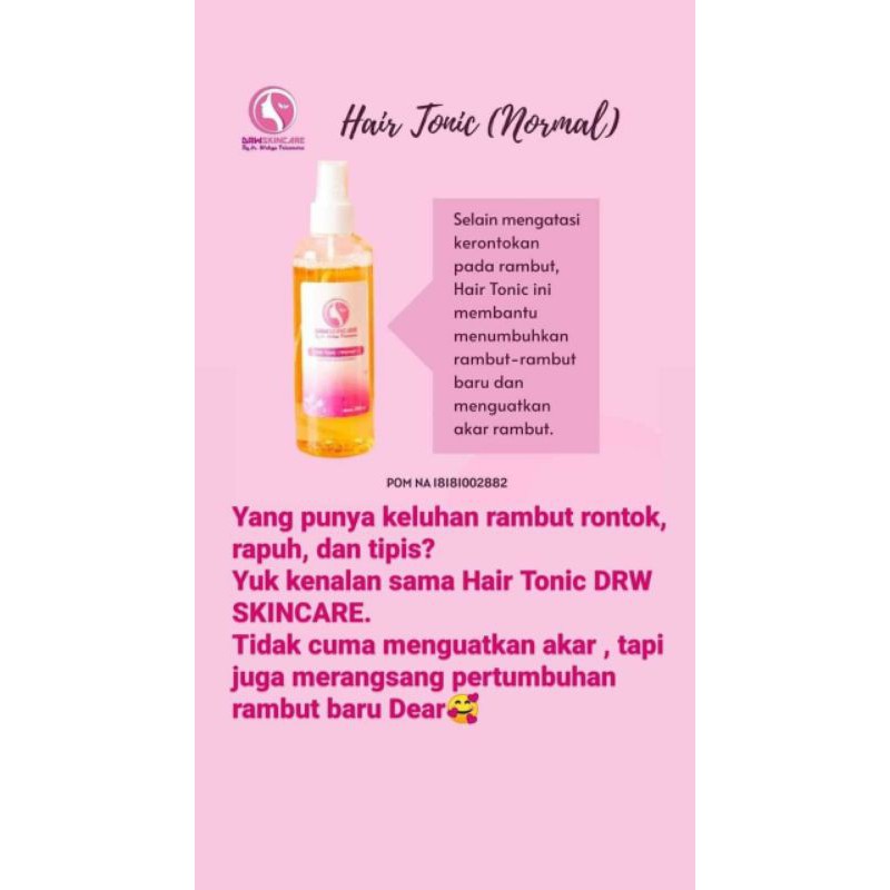 hair tonic   hair tonic skincare   hair tonic drw skincare
