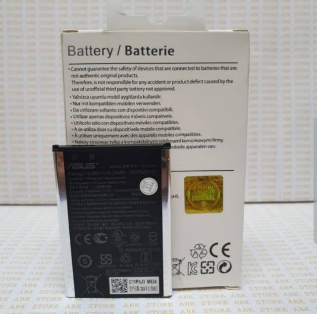 Batre Baterai Battery Asus Zenfone Laser 5.0&quot; ZE500KL ZE500KG C11P1428 Original 100%