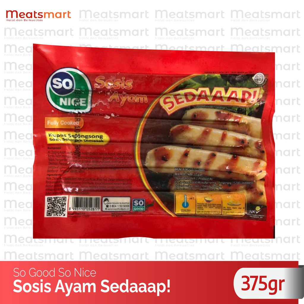 

SO GOOD SONICE SOSIS SEDAAAP 375gr
