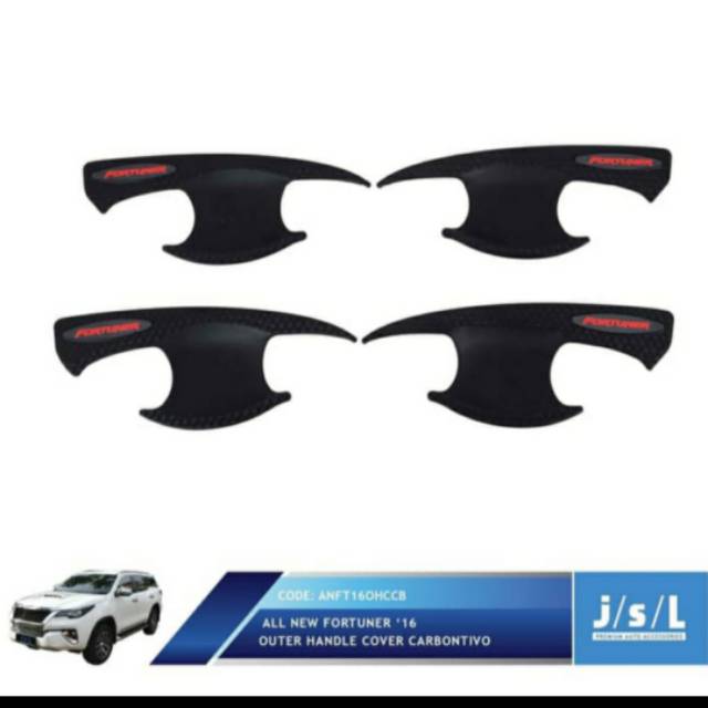 Outer mangkok mobil all new Fortuner model activo Hitam, Chrome, Carbon jsl