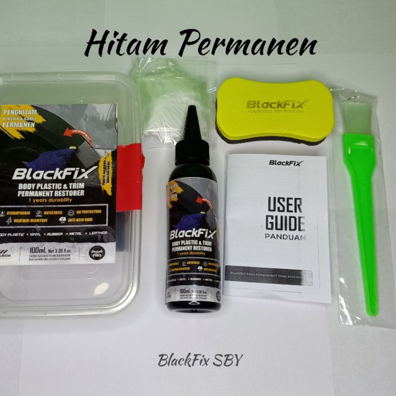 Penghitam Body Motor / Mobil Permanen - Blackfix Original