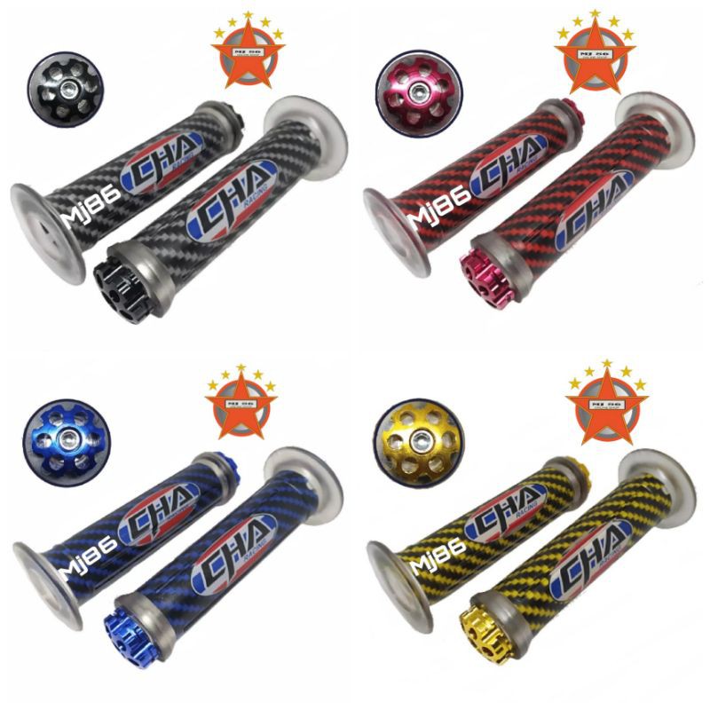 Handgrip Karbon Jalu CHA Thailand Universal Nmax Vario Mio Beat Scopy R15 Vixion Ninja Cbr