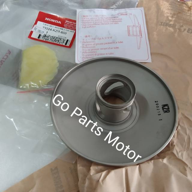 Face Set Movable Driven 23224-KZR-600 Puly Pulley CVT Belakang Gerak Honda Vario 125 Lama 2014