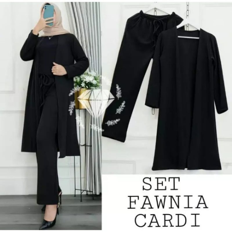 SET VAWNIA CARDI | SET WANITA | CARDIGAN SET