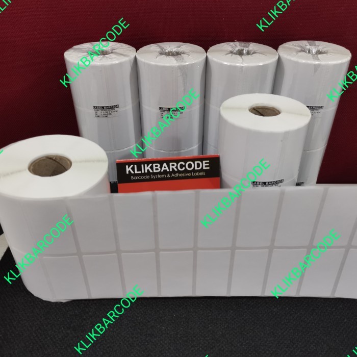 

label barcode semicoat 52x25mm,52 x 25 mm, 2line, 2.500 Pcs,quality