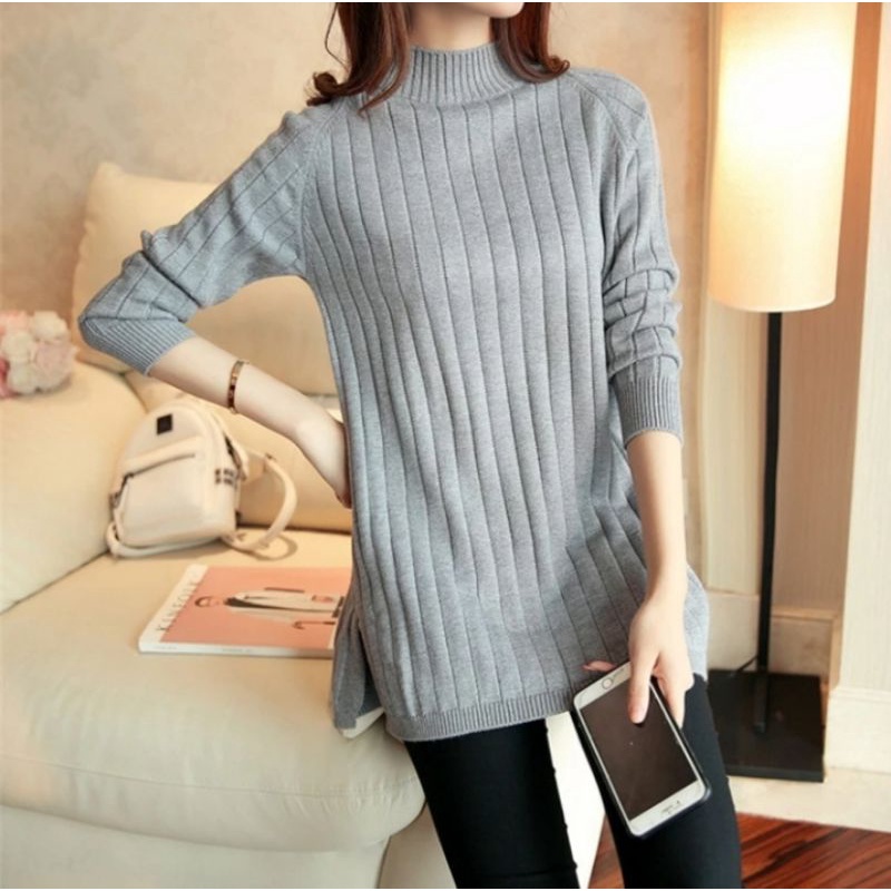 SN - Tunik Rajut turtleneck fullover