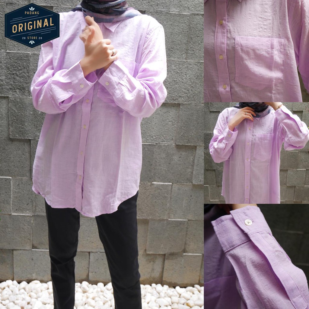 Kemeja GAP Boyfriend Shirt in Linen