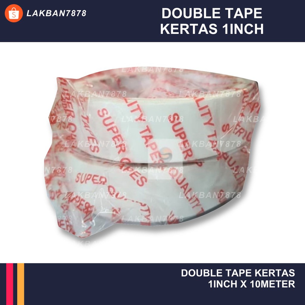 

Double Tape MURAH Kertas 1" Inch x 10 Meter
