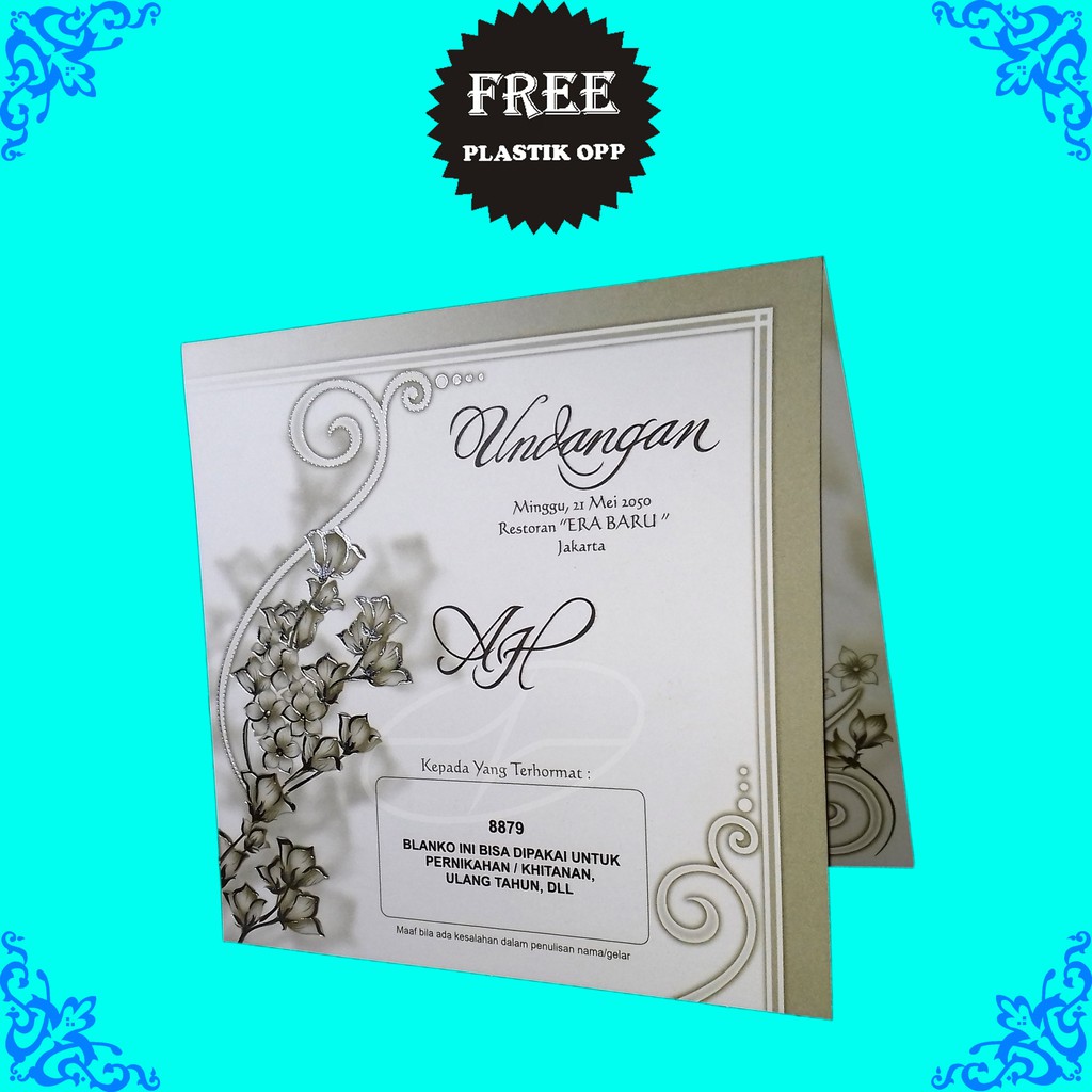 Blangko Kartu Undangan Pernikahan/Khitanan ERBA 8879 (Kosongan)