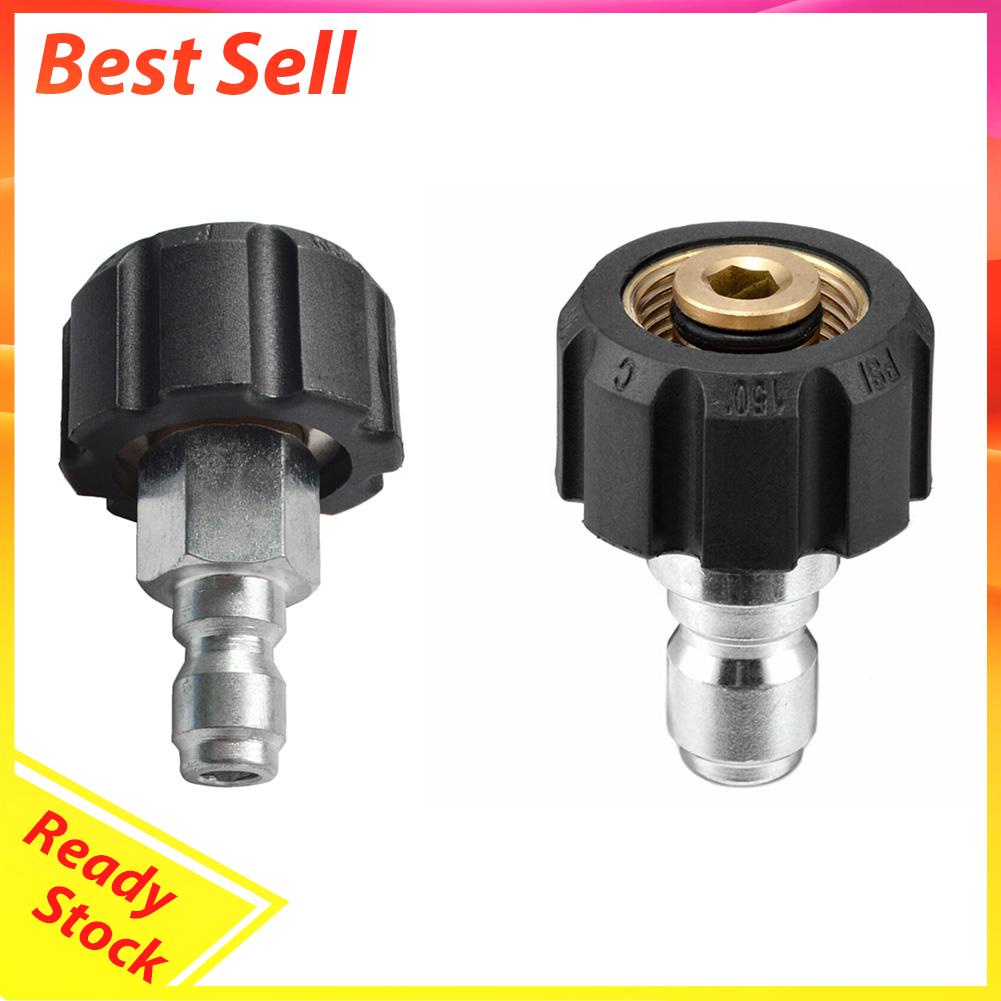 Adapter Konektor Male 1 / 4 3 / 8 Ke M22 14 15 Female Untuk Pressure Washer