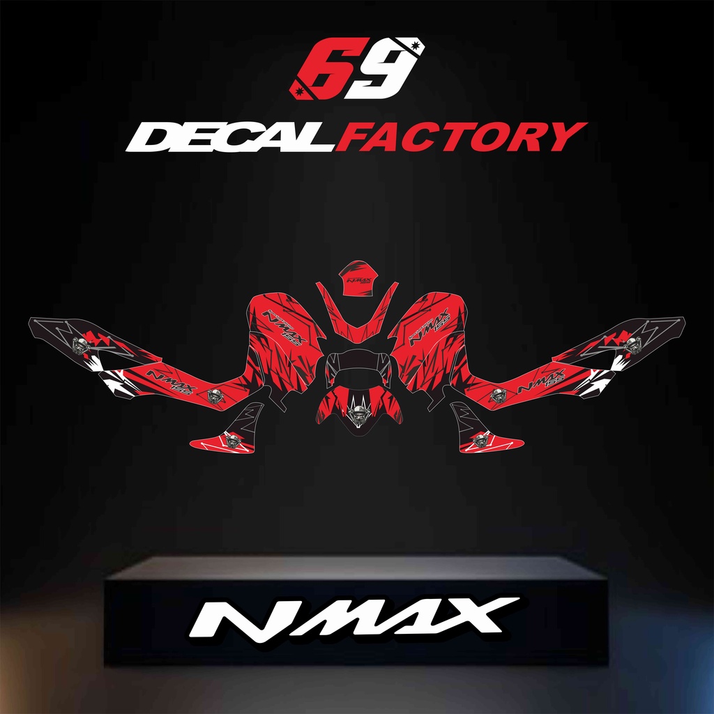 CUSTOM DECAL NMAX NEW 2020&2021 Motif Zero Grafity