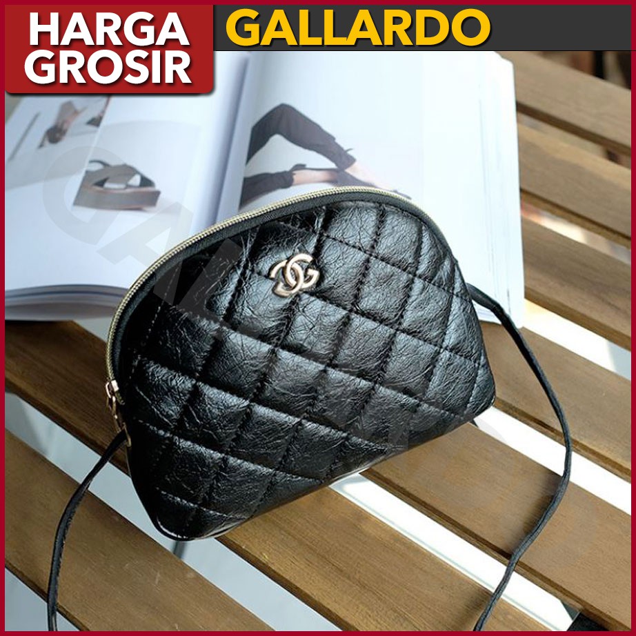GALLARDO Tas Selempang Petak Zipper / Slingbag / Tas Fashion / Tas Wanita / Tas Import Batam GDW001