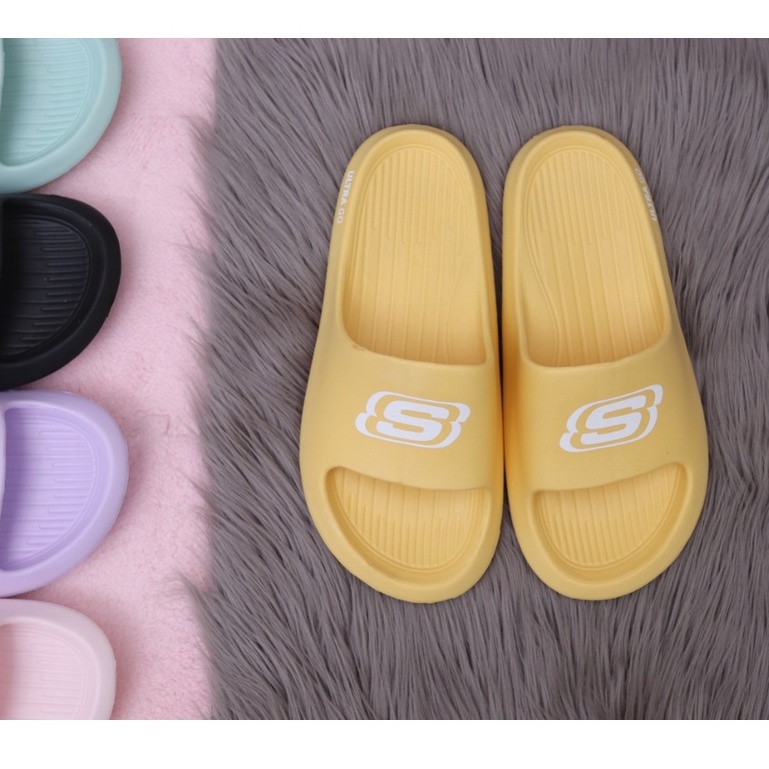 Sandal Wanita Selop Skecher Sandal Skechers Cewek Sandal Slip On Skechers Sendal Selop Sketcher Original Cewek Korea Murah Sendal Slide Wanita Terbaru