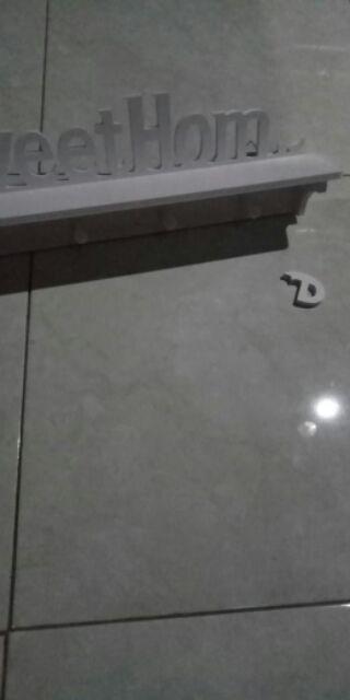 Rak Dinding Vintage Sweethome (dengan 4buah Hook Gantungan )