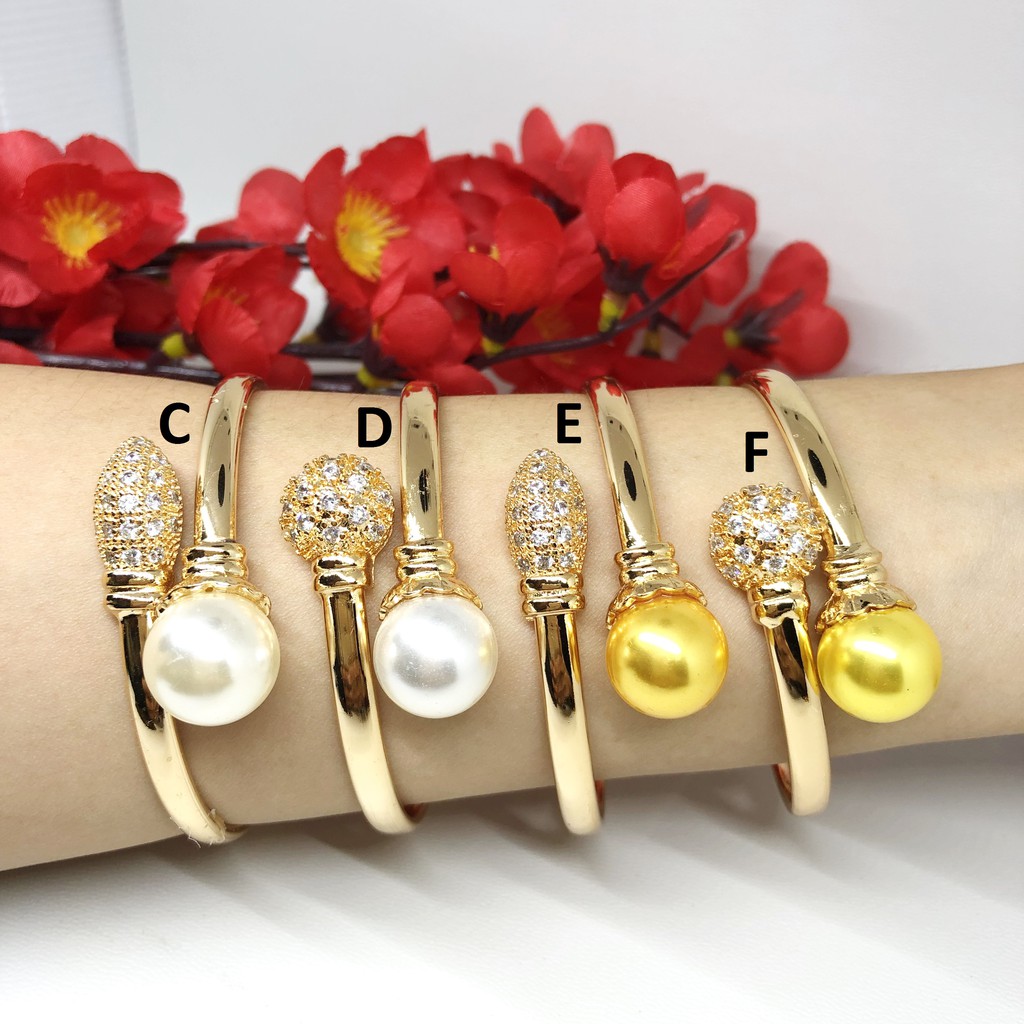 Gelang Bangle Mutiara Pearl Imitasi Xuping - BB200