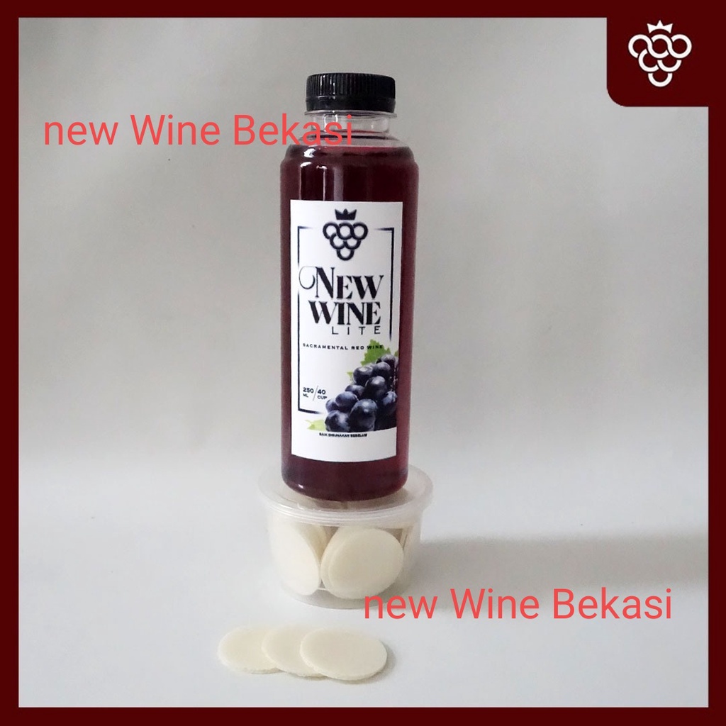 

Minuman perjamuan kudus lite botol + hosti Isi 250ml